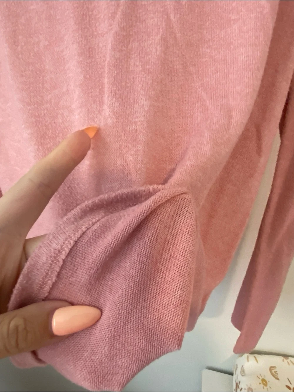 J. Crew Pink Cowl Neck Drawstring Long-Sleeve Sweater